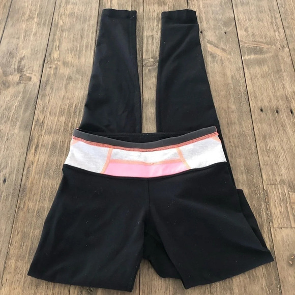 Lululemon Skinny Groove Reversible Pants Black 2 - Picture 2 of 7